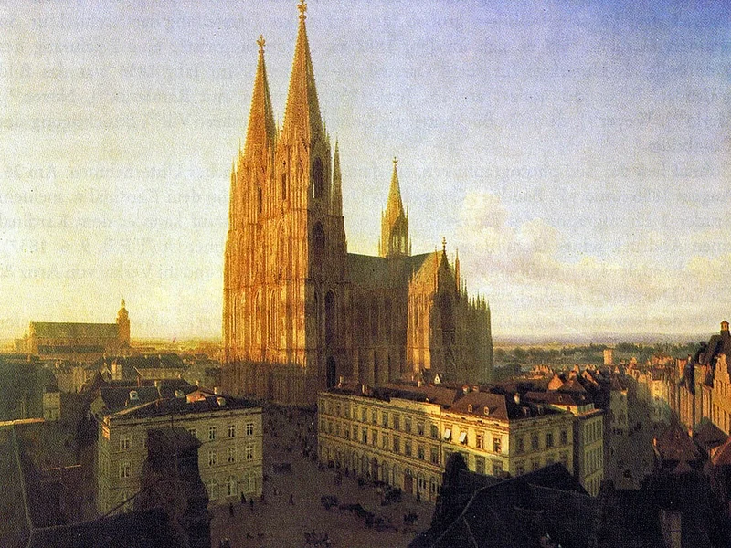 1810-Carl Emanuel Conrad - La cattedrale di Colonia